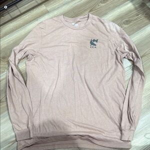 Pink Relaxed Fit Long Sleeve  Shirt